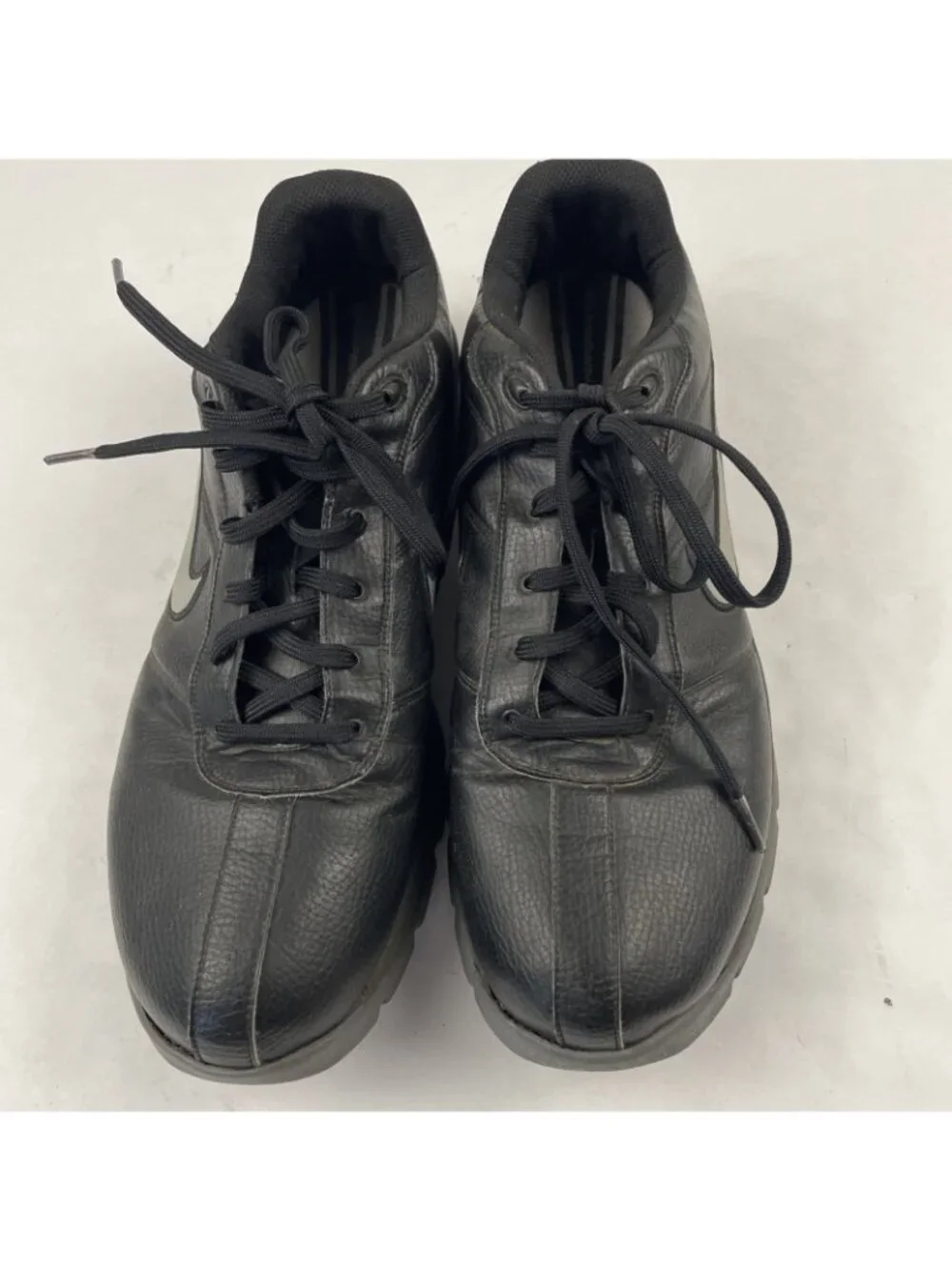 Nike SP-3 Golf Shoes Men’s Size 11 Black Leather SoftSpikes Cleats 312240-001